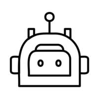 Intelligent Robot Head with Antenna Vision vector