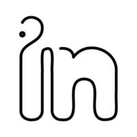 LinkedIn Platform for Professional Networking vector