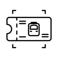 Train Ticket Gate with Scanner Access vector