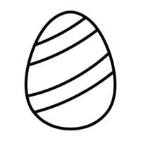 Egg with Double Diagonal Slashes vector