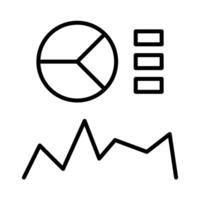 Data Analyst Role with Pie and Line Chart vector