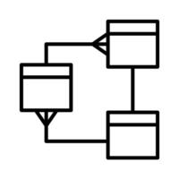 Database Admin Role with Structured Layout vector