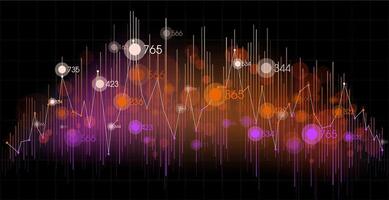 Realistic Data Network Analytic Infography vector