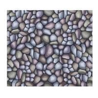 Seamless pattern texture stone wall cobblestones vector