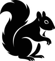 Squirrel Silhouette Design Graphic, Minimal Squirrel Outline vector