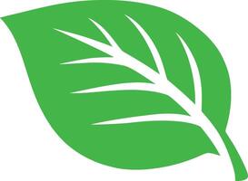Green leaf silhouette for eco concepts, Nature leaf fresh green vector
