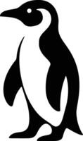 Penguin Silhouette Minimal Design, Clean Penguin Graphic vector