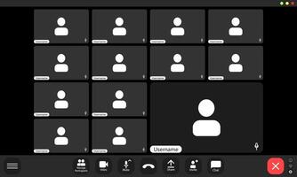 conference user interface vector