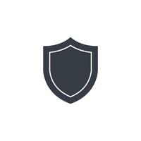 Shield icon symbol isolated on white background vector