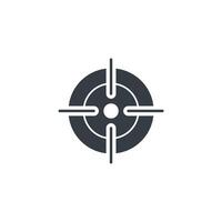 Target icon isolated on white background vector