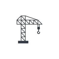 Crane symbol isolated on white background vector