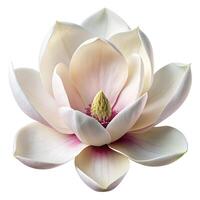 Lotus Bloom Clean White Background Photo