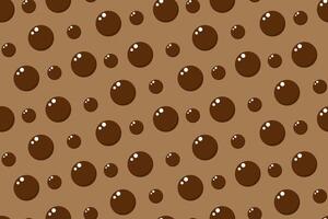 Seamless pattern with tapioca pearls. Bubble tea. illustration vector