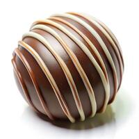 Chocolate Truffle with Drizzle Design Photo