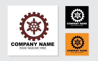 logo with engine theme. for company or product. vector