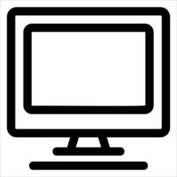 unique Computer monitor icon in white background vector