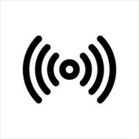 A unique black and white image of a wifi symbol vector