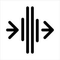 a new unique An arrow pointing to the left and right vector