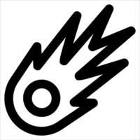 A unique black and white icon of a rocket in white background vector