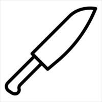 A new unique knife icon on a white background vector