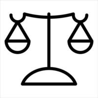 A new balance scale icon on a white background vector
