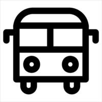 unique outline Bus icon illustration vector