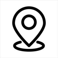 A unique location marker icon on a white background vector
