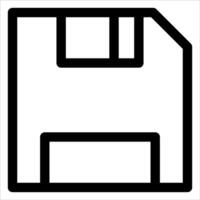 A unique floppy disk icon in white background vector