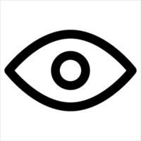 An unique eye icon on a white background vector