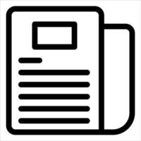 A new unique icon of a document in white bacgroun vector