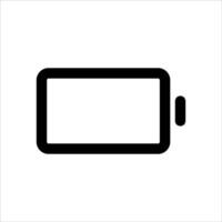 unique Battery icon on white background vector