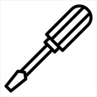 A unique screwdriver icon on a white background vector