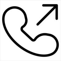 A phone icon with an arrow pointing to the left vector