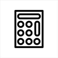 A new calculator icon on a white background vector