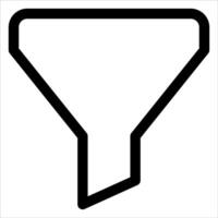 A new unique funnel icon on a white background vector
