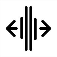 new unique An arrow pointing to the left and right vector