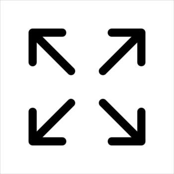 unique Four arrows pointing in different directions on a white background vector