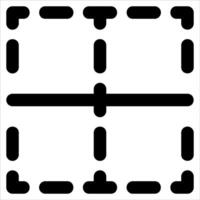 A unique square with four lines drawn on it in white background vector