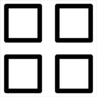 unique Four square icons in white background vector