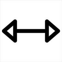 A unique black and white icon of a barbell in white background vector