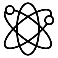 a new unique An atom symbol on a white background vector