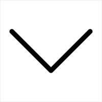 A unique black and white icon of a v sign in white background vector