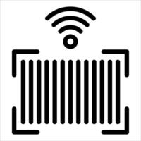 A new black and white image of a wifi signal vector