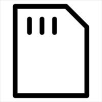 A new unique black and white icon of a file vector