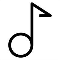 A new unique music note icon on a white background vector
