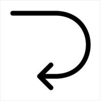 A new unique black and white arrow pointing to the right in white background vector