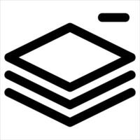 A unique black and white icon of a stack of books in white background vector