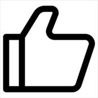 unique outline Like icon vector