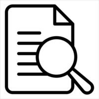 new unique magnifying glass icon on a white background vector