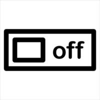 a new switch unique Off button icon vector